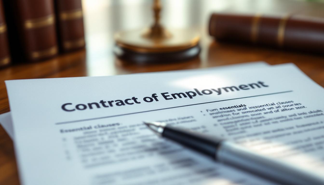 Les clauses essentielles à intégrer dans un contrat de travail