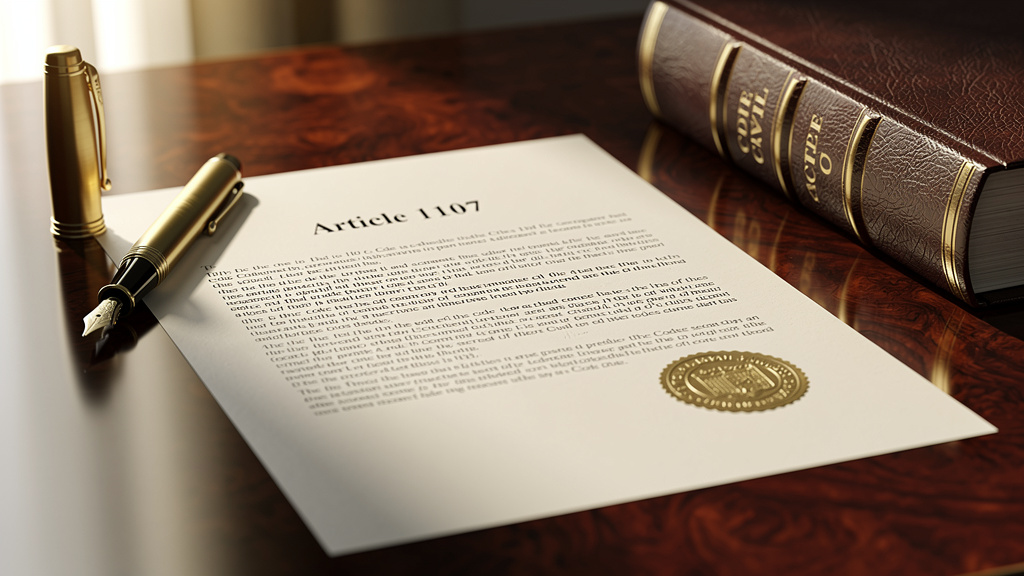 Les implications de l'article 1107 du code civil pour 2026